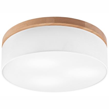 Brilagi - LED Stropna svjetiljka BELLADONNA 3xE27/15W/230V pr. 50 cm bijela/hrast