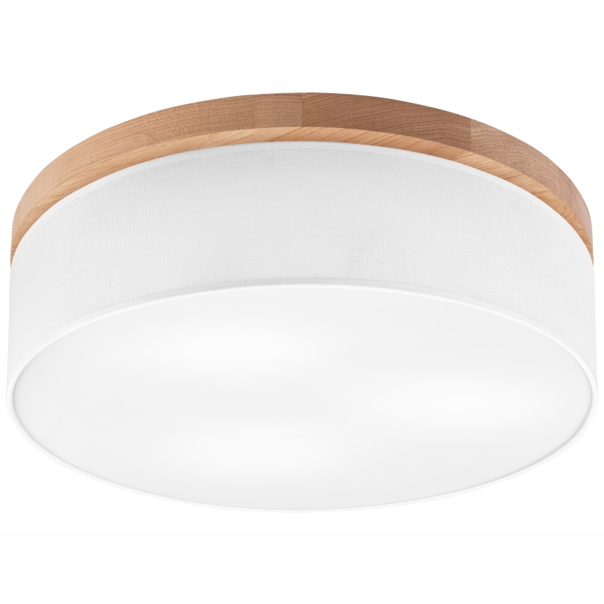 Brilagi - LED Stropna svjetiljka BELLADONNA 3xE27/15W/230V pr. 50 cm bijela/hrast