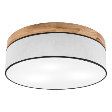 Brilagi - LED Stropna svjetiljka BELLADONNA 3xE27/15W/230V pr. 50 cm bijela/hrast
