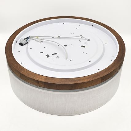 Brilagi - LED Stropna svjetiljka BELLADONNA 3xE27/15W/230V promjer 50 cm bijela/hrast-trešnja