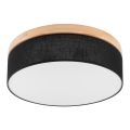 Brilagi - LED Stropna svjetiljka BELLADONNA 3xE27/15W/230V pr. 50 cm crna/bor