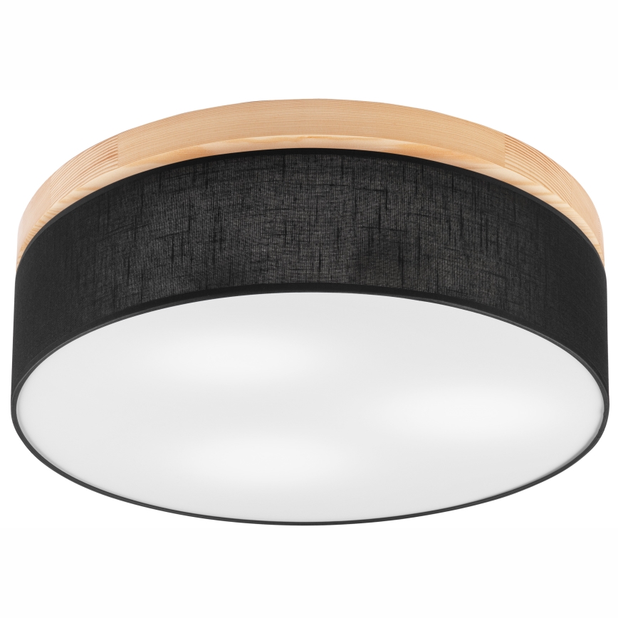 Brilagi - LED Stropna svjetiljka BELLADONNA 3xE27/15W/230V pr. 50 cm crna/bor