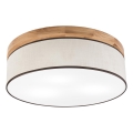Brilagi - LED Stropna svjetiljka BELLADONNA 3xE27/15W/230V pr. 50 cm krem/hrast