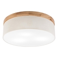 Brilagi - LED stropna svjetiljka BELLADONNA 3xE27/15W/230V promjer 50 cm krem/hrast