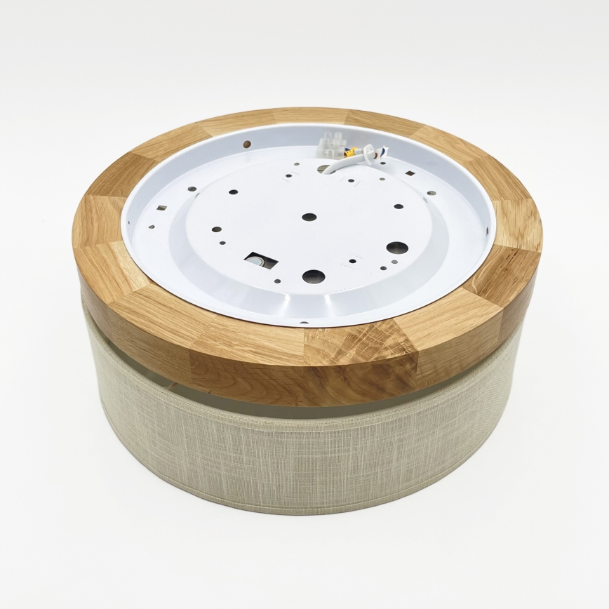 Brilagi - LED stropna svjetiljka BELLADONNA LED/20W/230V Ø 30 cm krem/hrast
