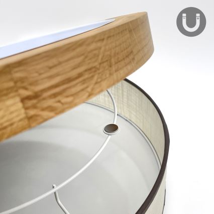 Brilagi - LED Stropna svjetiljka BELLADONNA LED/36W/230V 50 cm krem/buk
