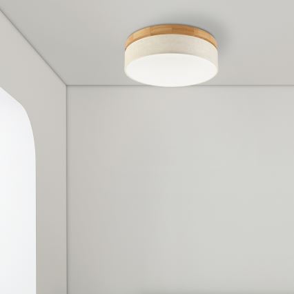 Brilagi - LED stropna svjetiljka BELLADONNA LED/36W/230V prom. 40 cm krem/hrast