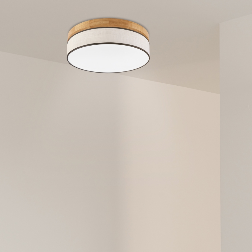 Brilagi - LED Stropna svjetiljka BELLADONNA LED/36W/230V Ø 40 cm krem/dub