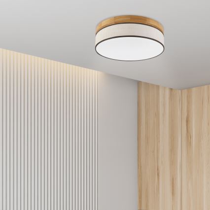 Brilagi - LED Stropna svjetiljka BELLADONNA LED/36W/230V Ø 40 cm krem/dub