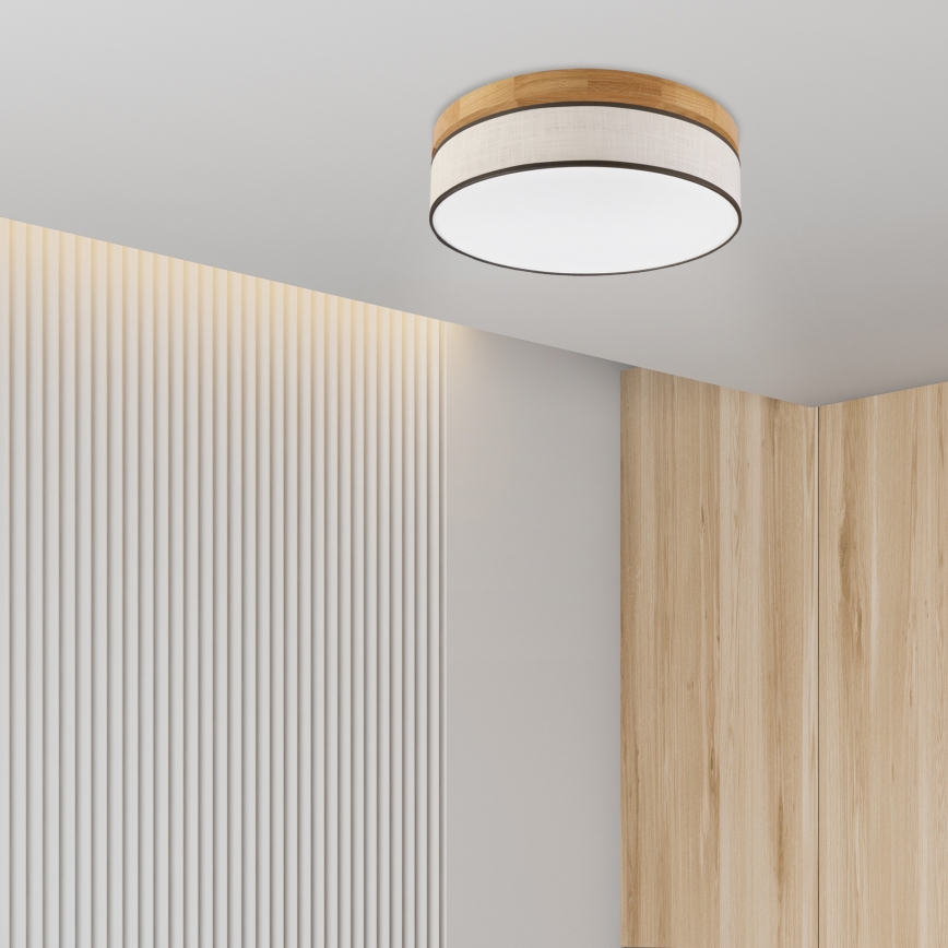 Brilagi - LED Stropna svjetiljka BELLADONNA LED/36W/230V Ø 40 cm krem/dub