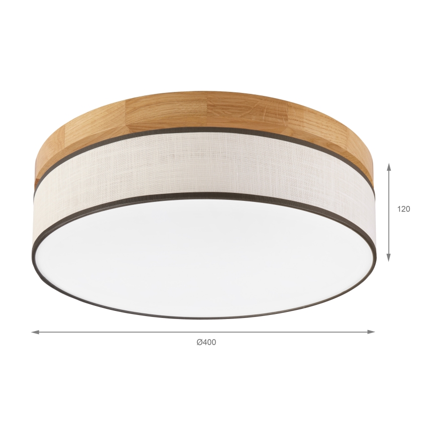 Brilagi - LED Stropna svjetiljka BELLADONNA LED/36W/230V Ø 40 cm krem/dub