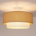 Brilagi - LED stropna svjetiljka BOHO ECO 1xE27/10W/230V Ø 40 cm bež/krem