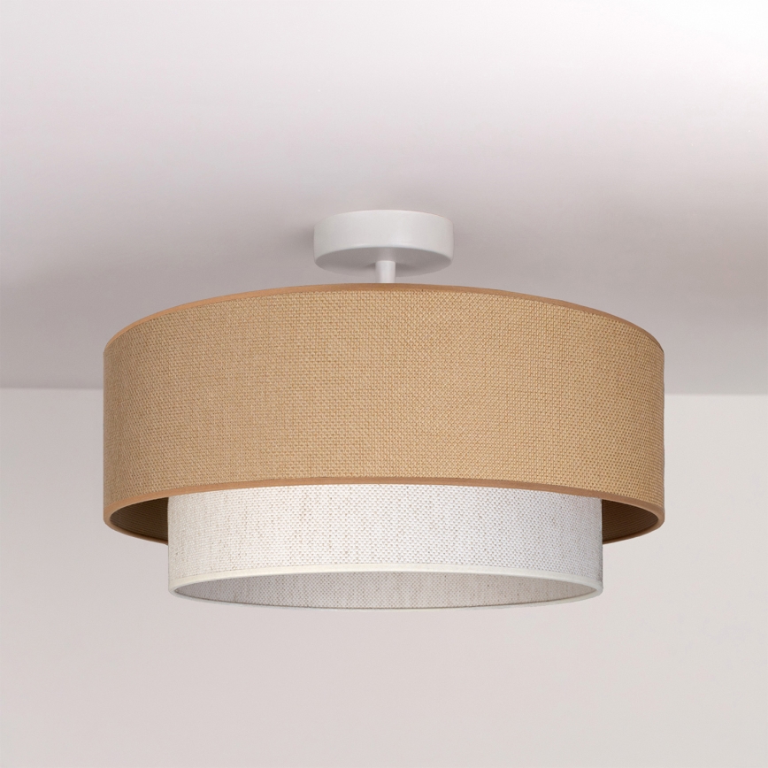 Brilagi - LED stropna svjetiljka BOHO ECO 1xE27/10W/230V Ø 40 cm bež/krem