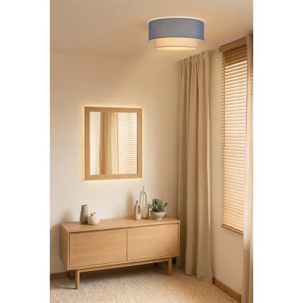 Brilagi - LED stropna svjetiljka BOHO ECO 1xE27/10W/230V Ø 40 cm plava/krem