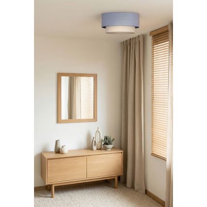 Brilagi - LED stropna svjetiljka BOHO ECO 1xE27/10W/230V Ø 40 cm plava/krem