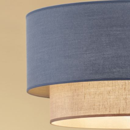 Brilagi - LED stropna svjetiljka BOHO ECO 1xE27/10W/230V Ø 40 cm plava/krem