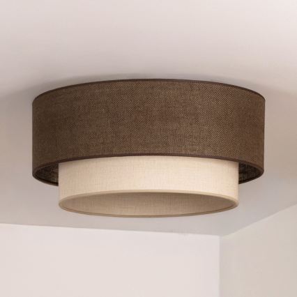 Brilagi - LED stropna svjetiljka BOHO ECO 1xE27/10W/230V Ø 40 cm smeđa/krem