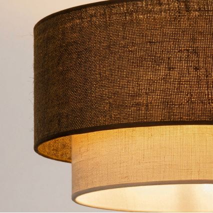 Brilagi - LED stropna svjetiljka BOHO ECO 1xE27/10W/230V Ø 40 cm smeđa/krem