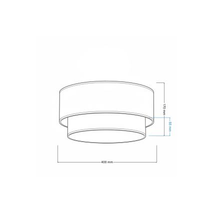 Brilagi - LED stropna svjetiljka BOHO ECO 1xE27/10W/230V Ø 40 cm smeđa/krem