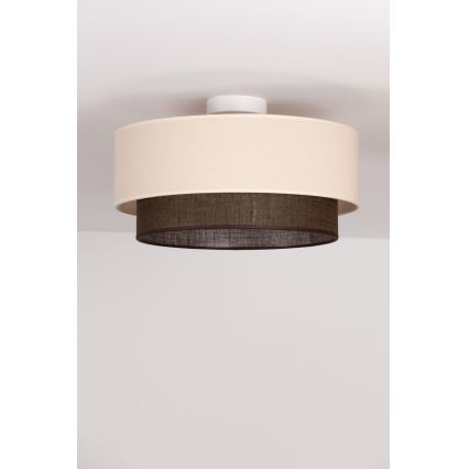 Brilagi - LED stropna svjetiljka BOHO STYLE 1xE27/15W/230V Ø 40 cm krem/smeđa
