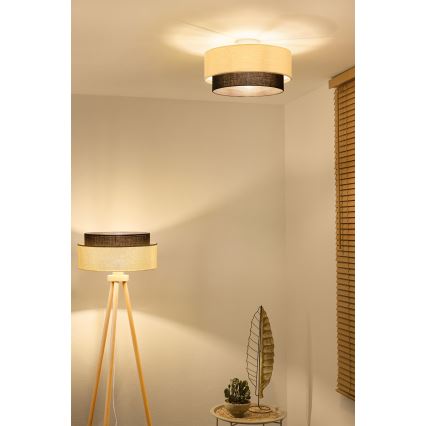 Brilagi - LED stropna svjetiljka BOHO STYLE 1xE27/15W/230V Ø 40 cm krem/smeđa