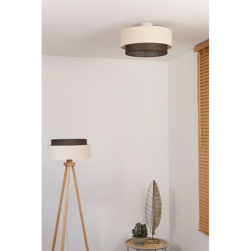 Brilagi - LED stropna svjetiljka BOHO STYLE 1xE27/15W/230V Ø 40 cm krem/smeđa