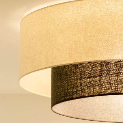 Brilagi - LED stropna svjetiljka BOHO STYLE 3xE27/15W/230V promjer 80 cm krem/smeđa