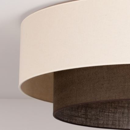 Brilagi - LED stropna svjetiljka BOHO STYLE 3xE27/15W/230V promjer 80 cm krem/smeđa