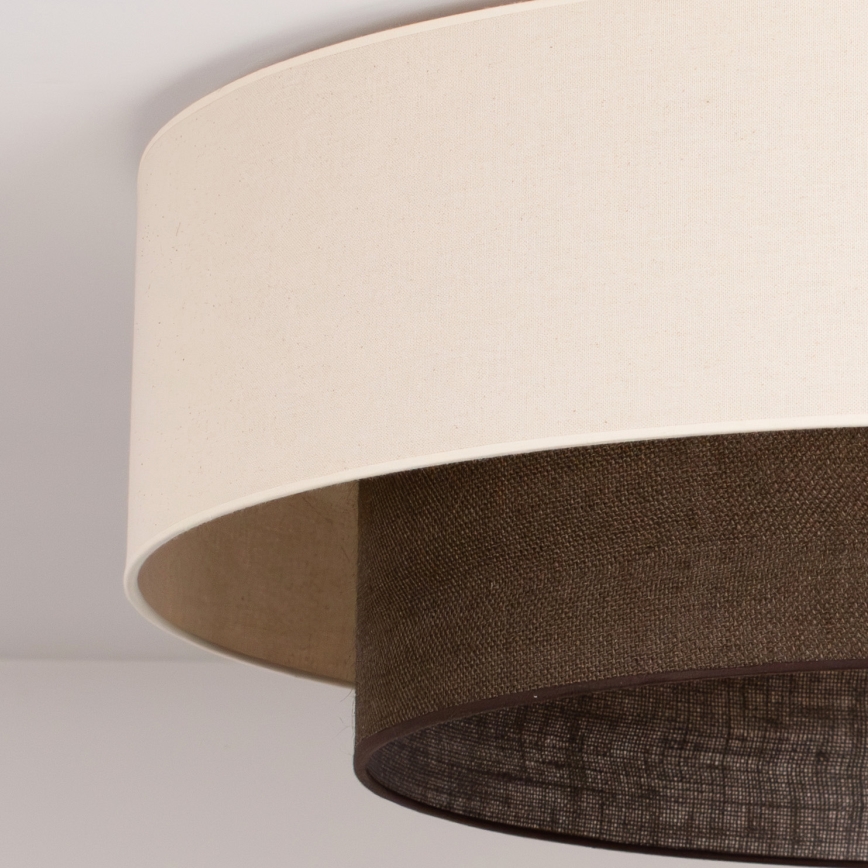 Brilagi - LED stropna svjetiljka BOHO STYLE 3xE27/15W/230V promjer 80 cm krem/smeđa