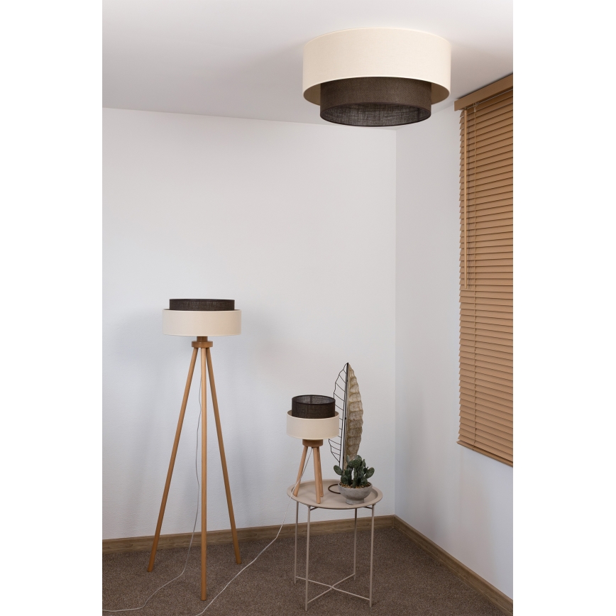 Brilagi - LED stropna svjetiljka BOHO STYLE 3xE27/15W/230V Ø 60 cm krem/smeđa