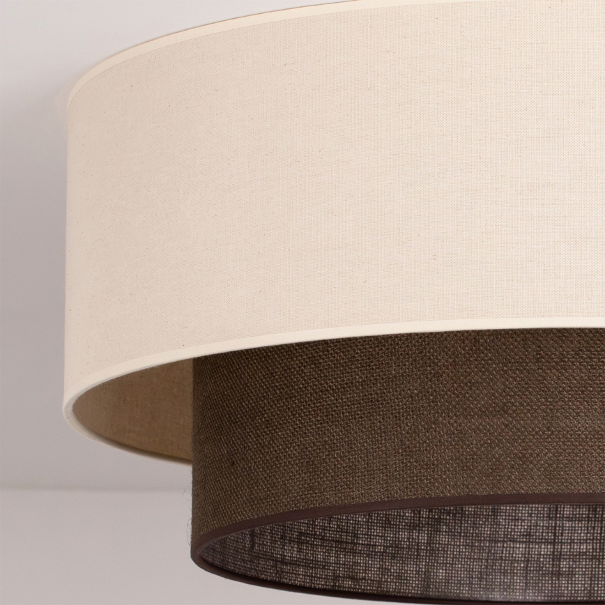 Brilagi - LED stropna svjetiljka BOHO STYLE 3xE27/15W/230V Ø 60 cm krem/smeđa