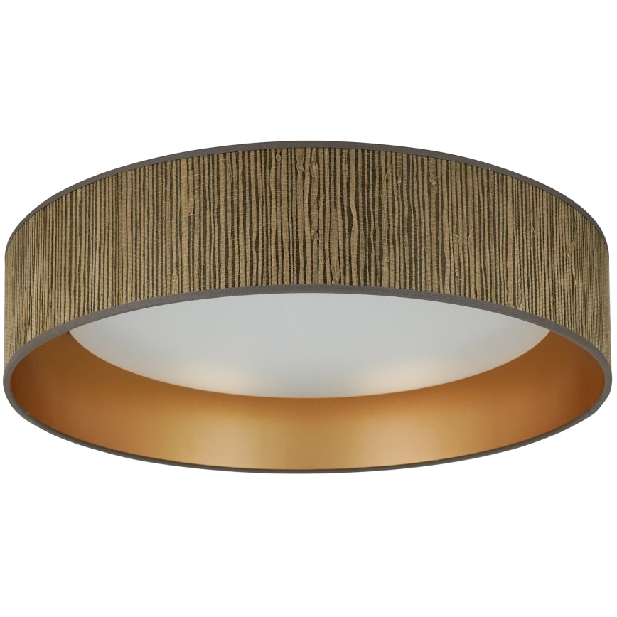 Brilagi - LED Stropna svjetiljka BOSTON ROLLER LED/24W/230V pr. 45 cm slama smeđa/zlatna