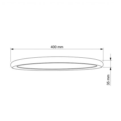 Brilagi - LED stropna svjetiljka CARLOS LED/24W/230V promjer 40 cm bijela