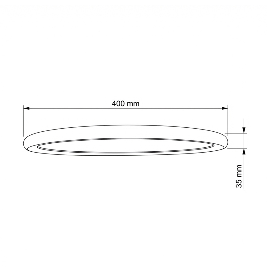 Brilagi - LED stropna svjetiljka CARLOS LED/24W/230V promjer 40 cm bijela