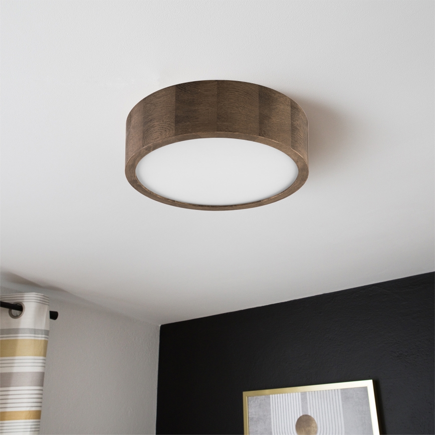 Brilagi - LED Stropna svjetiljka CARVALHO 1xE27/60W/230V hrast pr. 27 cm