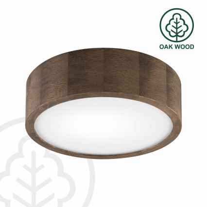 Brilagi - LED Stropna svjetiljka CARVALHO 1xE27/60W/230V hrast pr. 27 cm