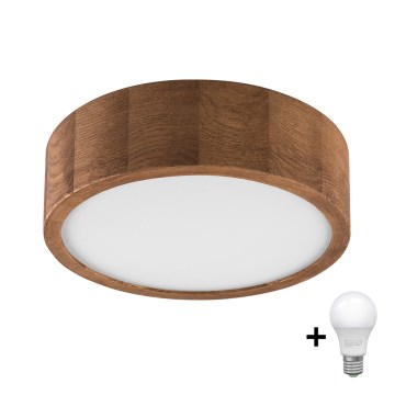 Brilagi - LED Stropna svjetiljka CARVALHO 1xE27/60W/230V hrast trešnja pr. 27 cm