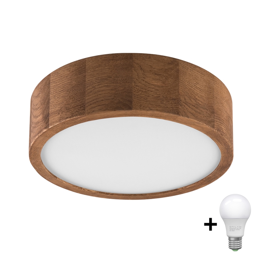Brilagi - LED Stropna svjetiljka CARVALHO 1xE27/60W/230V hrast trešnja pr. 27 cm
