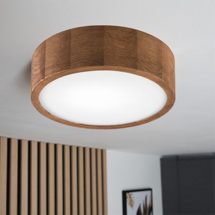 Brilagi - LED Stropna svjetiljka CARVALHO 1xE27/60W/230V hrast trešnja pr. 27 cm