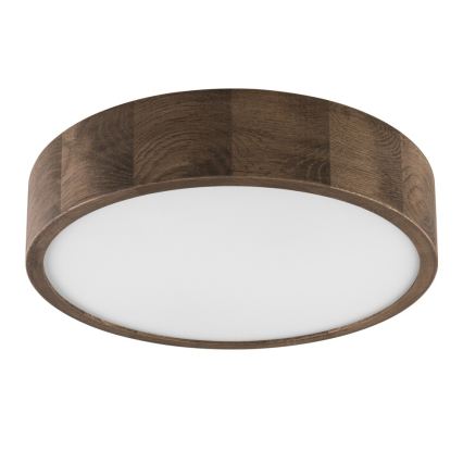 Brilagi - LED stropna svjetiljka CARVALHO 2xE27/15W/230V hrast/orah Ø 37 cm