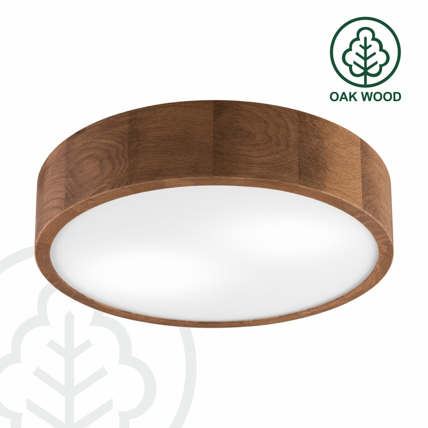 Brilagi - LED stropna svjetiljka CARVALHO 2xE27/15W/230V hrast-trešnja, Ø 37 cm