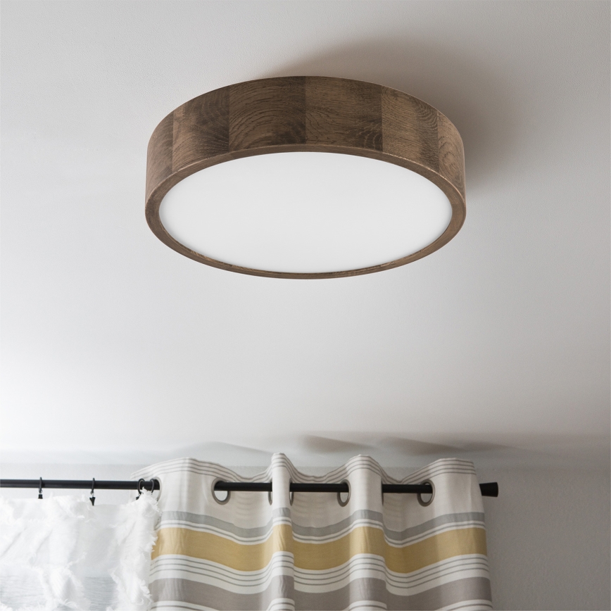 Brilagi - LED Stropna svjetiljka CARVALHO 2xE27/60W/230V hrast orah pr. 37 cm