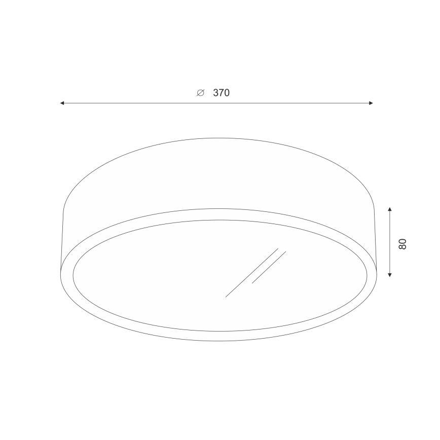 Brilagi - LED Stropna svjetiljka CARVALHO 2xE27/60W/230V hrast orah pr. 37 cm