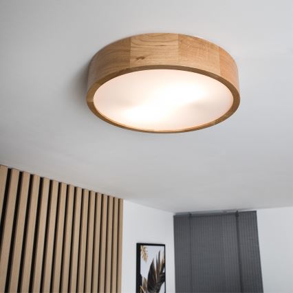 Brilagi - LED Stropna svjetiljka CARVALHO 2xE27/60W/230V hrast pr. 37,5 cm