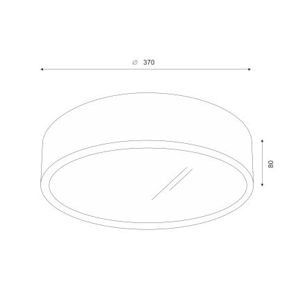 Brilagi - LED Stropna svjetiljka CARVALHO 2xE27/60W/230V hrast trešnja pr. 37 cm