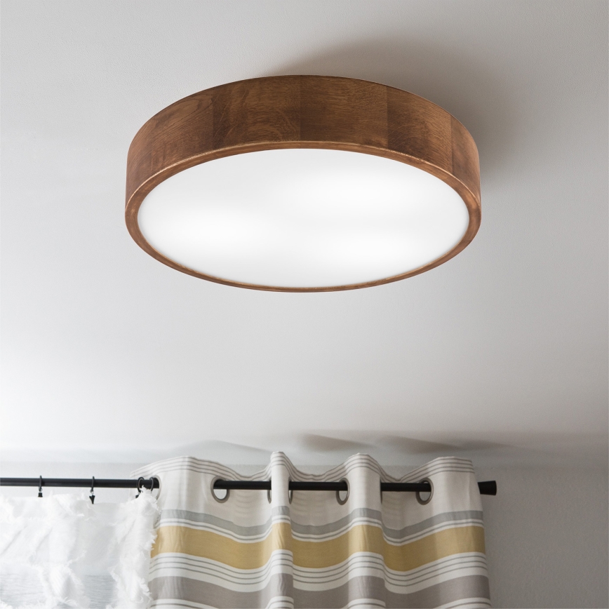 Brilagi - LED stropna svjetiljka CARVALHO 3xE27/15W/230V, hrast/trešnja, Ø 47 cm