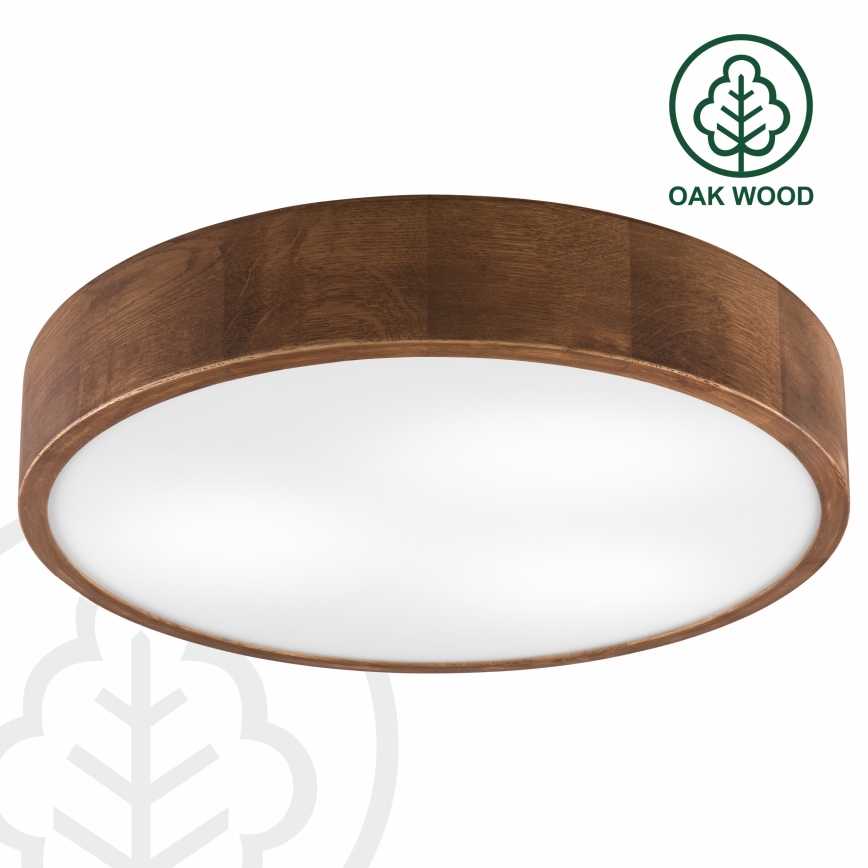 Brilagi - LED stropna svjetiljka CARVALHO 3xE27/15W/230V, hrast/trešnja, Ø 47 cm