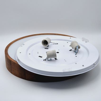 Brilagi - LED stropna svjetiljka CARVALHO 3xE27/15W/230V, hrast/trešnja, Ø 47 cm