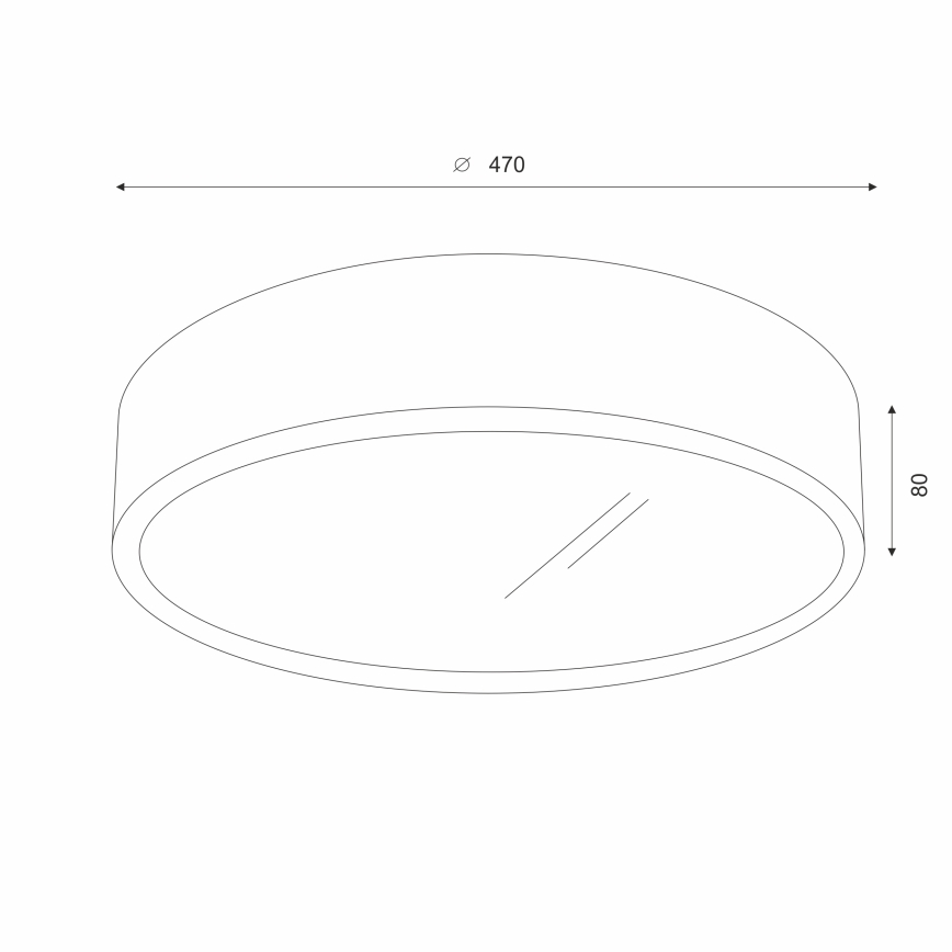 Brilagi - LED stropna svjetiljka CARVALHO 3xE27/15W/230V, hrast/trešnja, Ø 47 cm
