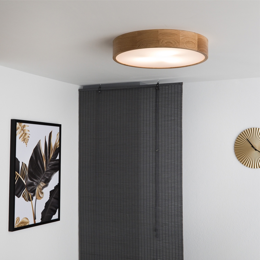 Brilagi - LED stropna svjetiljka CARVALHO 3xE27/15W/230V hrast Ø 47,5 cm